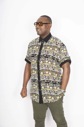 African Men Shirt Tribes Full Print