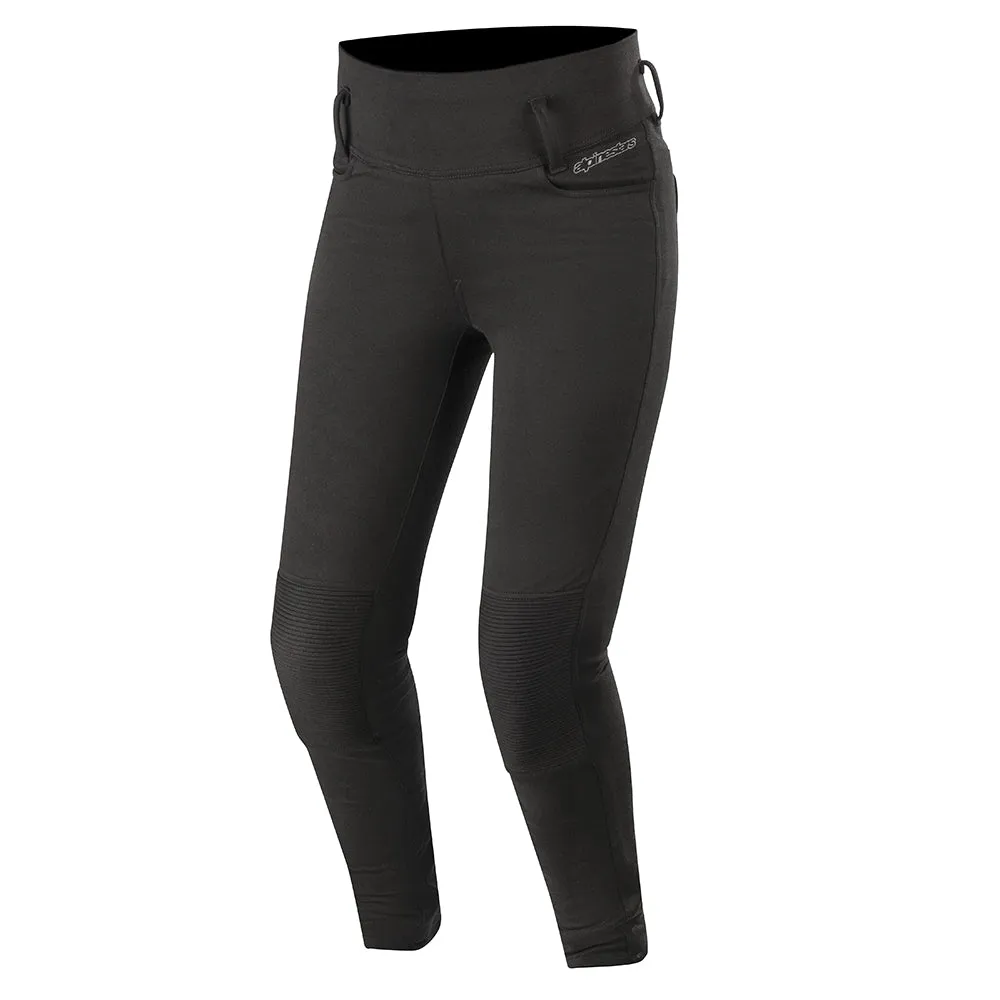 Black Alpinestars Banshee Womens Long Motorcycle Leggings