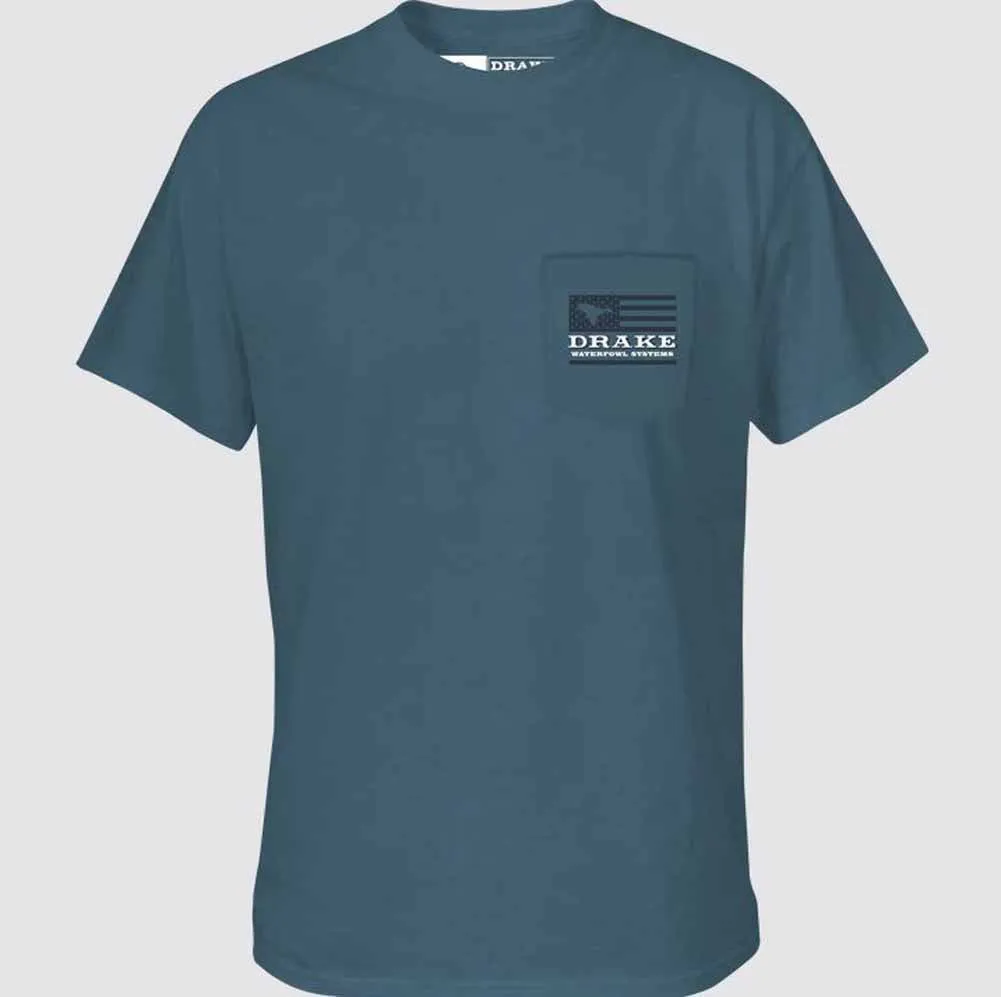 Americana Lab SS in Coronet Blue Heather by Drake