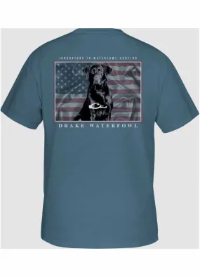 Americana Lab SS in Coronet Blue Heather by Drake