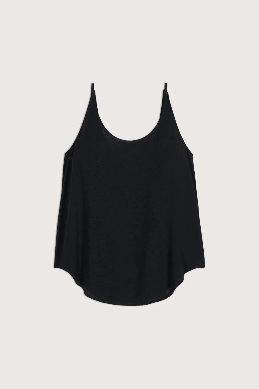 ba&sh Figue Loose Fitting Top in Noir