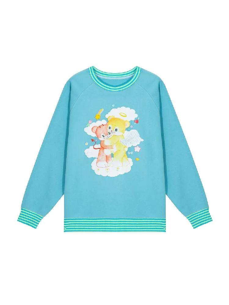 Bear Illustration Sports Sweatshirt【s0000010518】