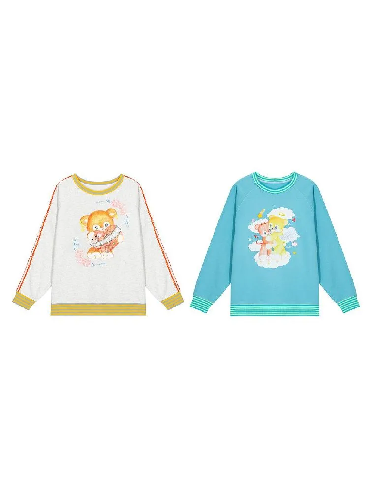Bear Illustration Sports Sweatshirt【s0000010518】