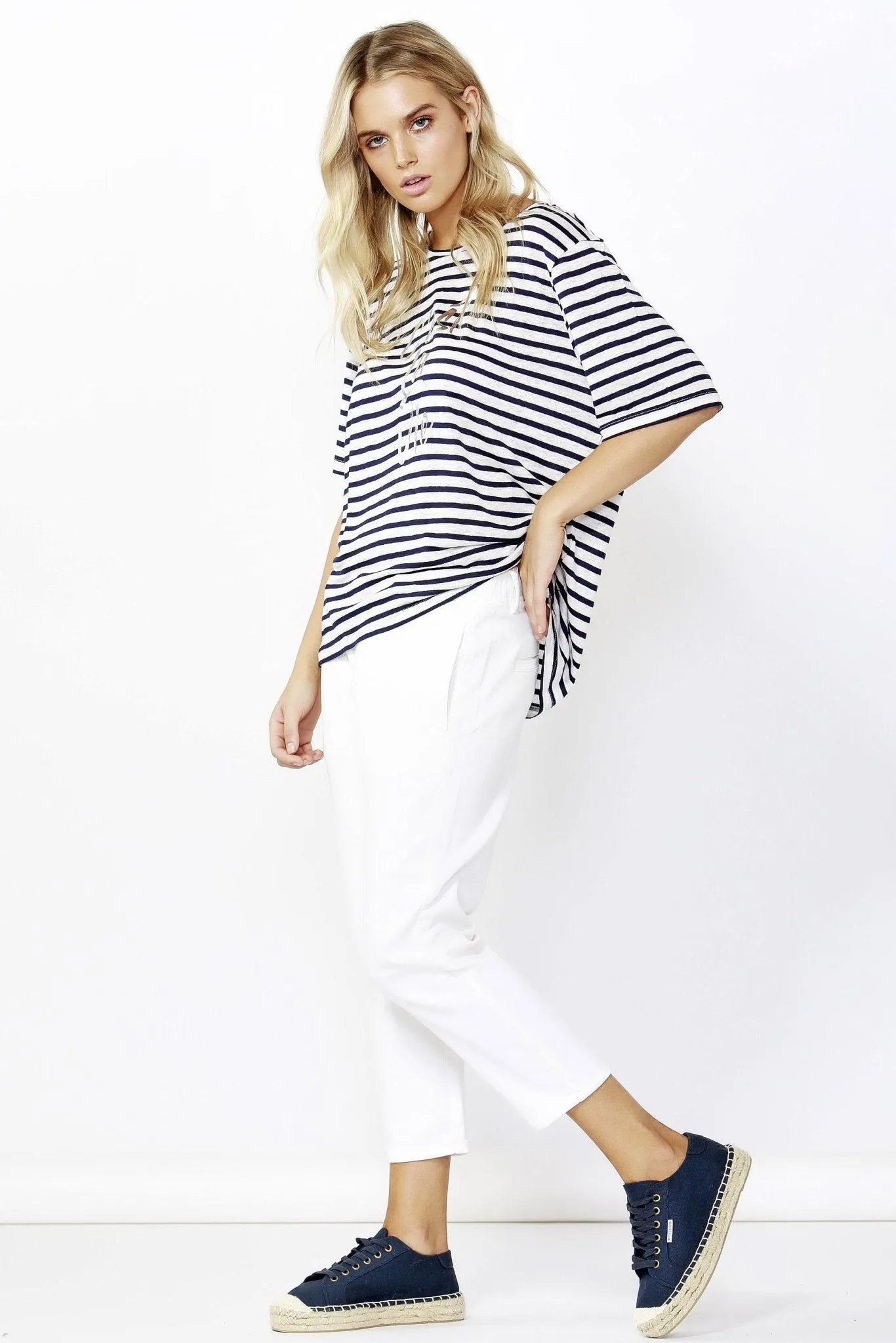 Betty Basic Jude Stretch Denim Pants in White