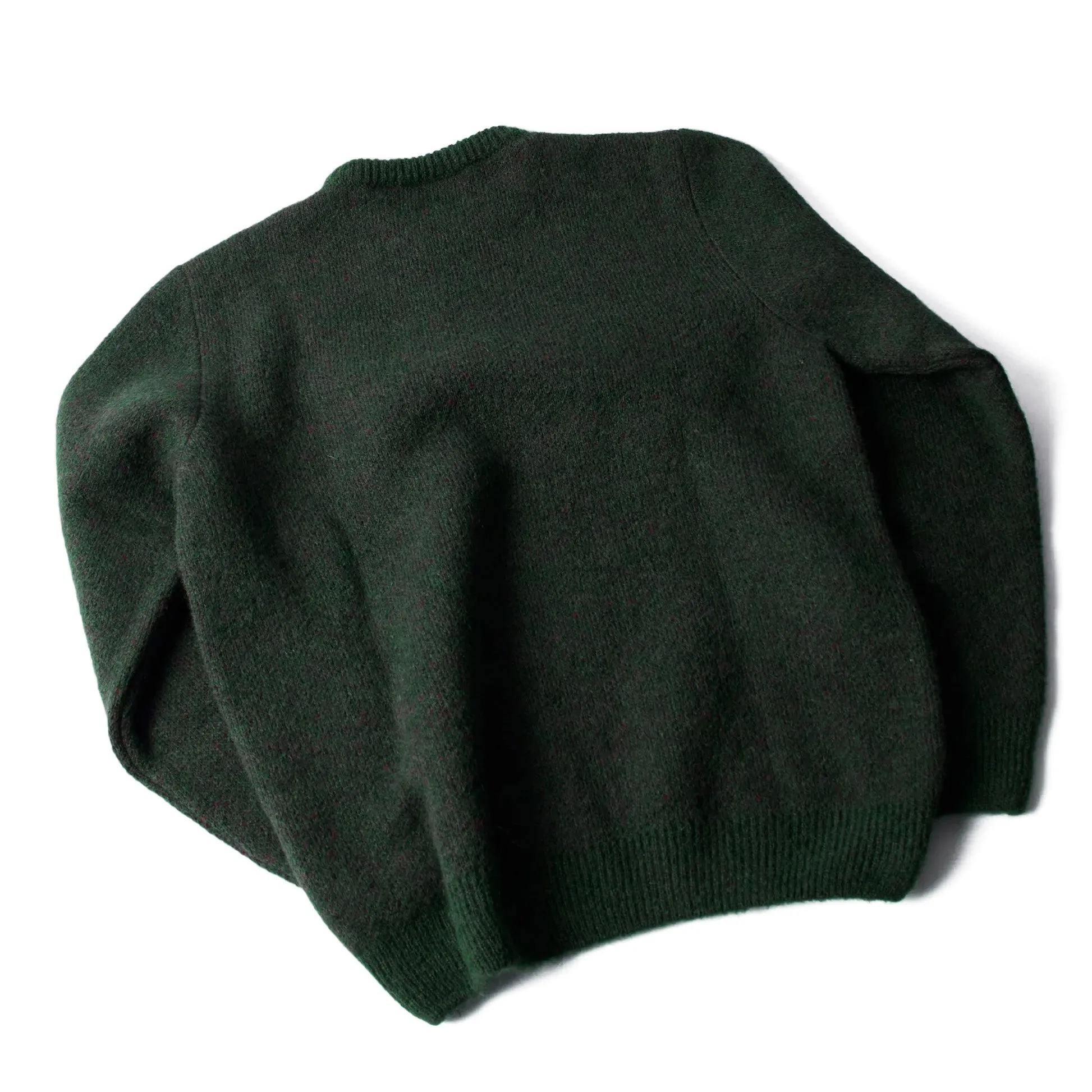 By Parra Stupid Strawberry Knitted Pullover in Hunter Green