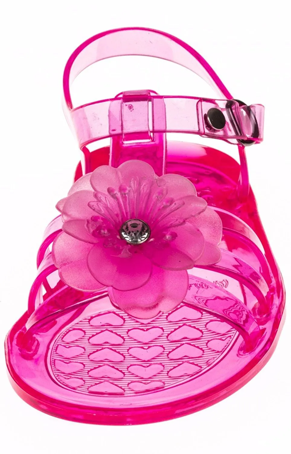 Chatties Toddler Girls Jelly Sandals - Fuchsia, Size 9/10 (More Colors and Sizes Available)
