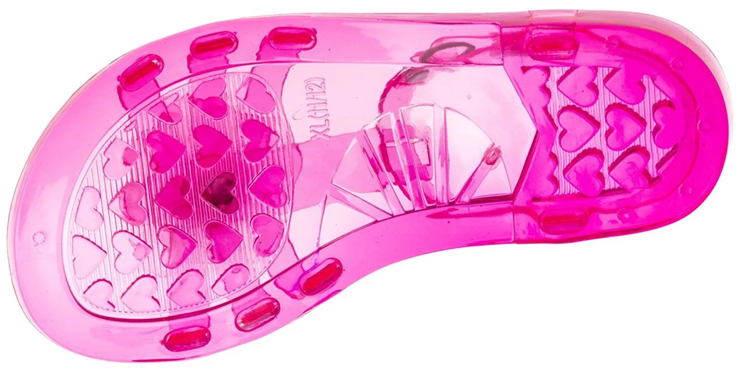Chatties Toddler Girls Jelly Sandals - Fuchsia, Size 9/10 (More Colors and Sizes Available)