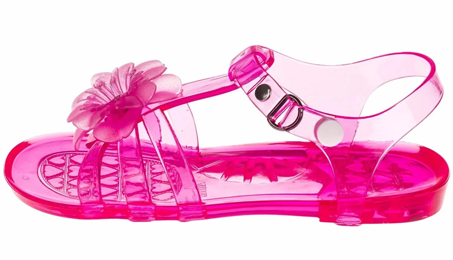Chatties Toddler Girls Jelly Sandals - Fuchsia, Size 9/10 (More Colors and Sizes Available)
