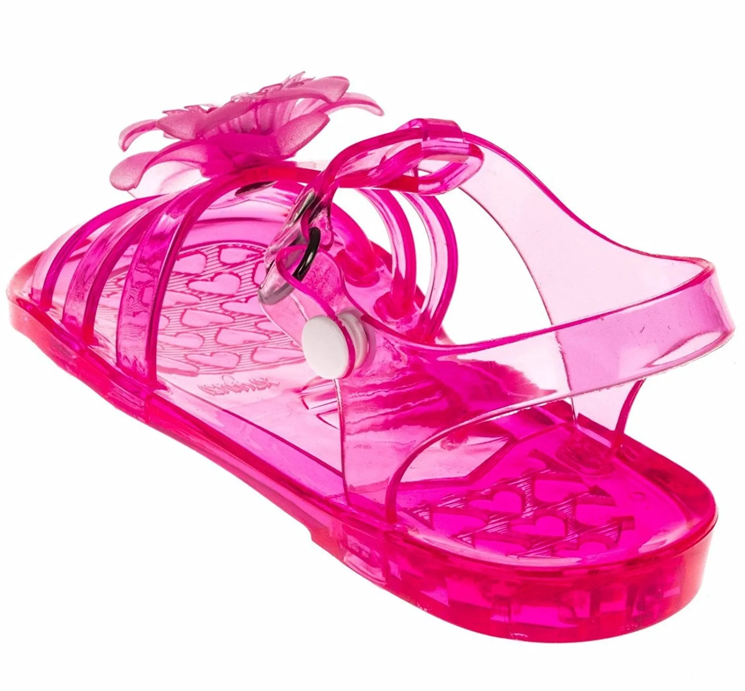 Chatties Toddler Girls Jelly Sandals - Fuchsia, Size 9/10 (More Colors and Sizes Available)