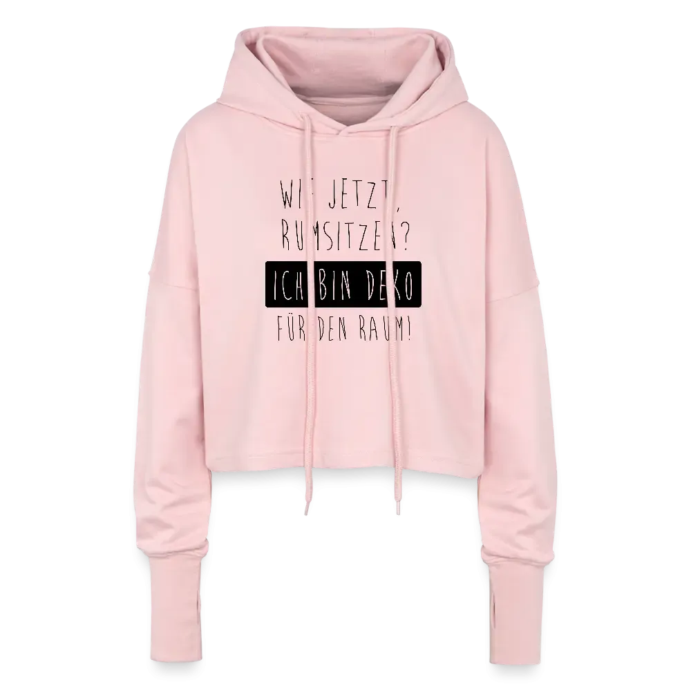 DER Pink Cropped Hoodie