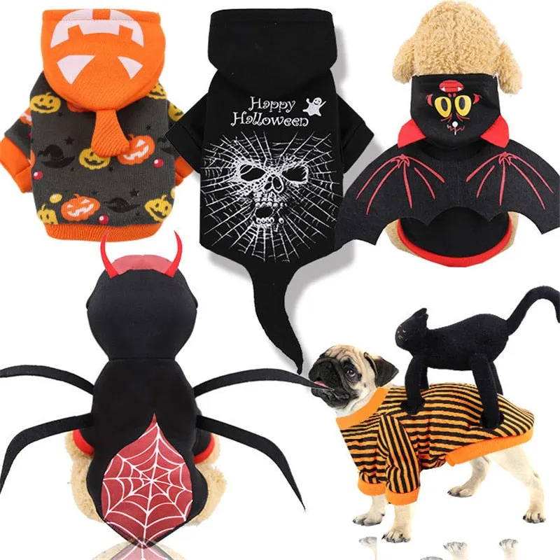 Dog Clothes Halloween Costumes Dogs Cat Hoodies