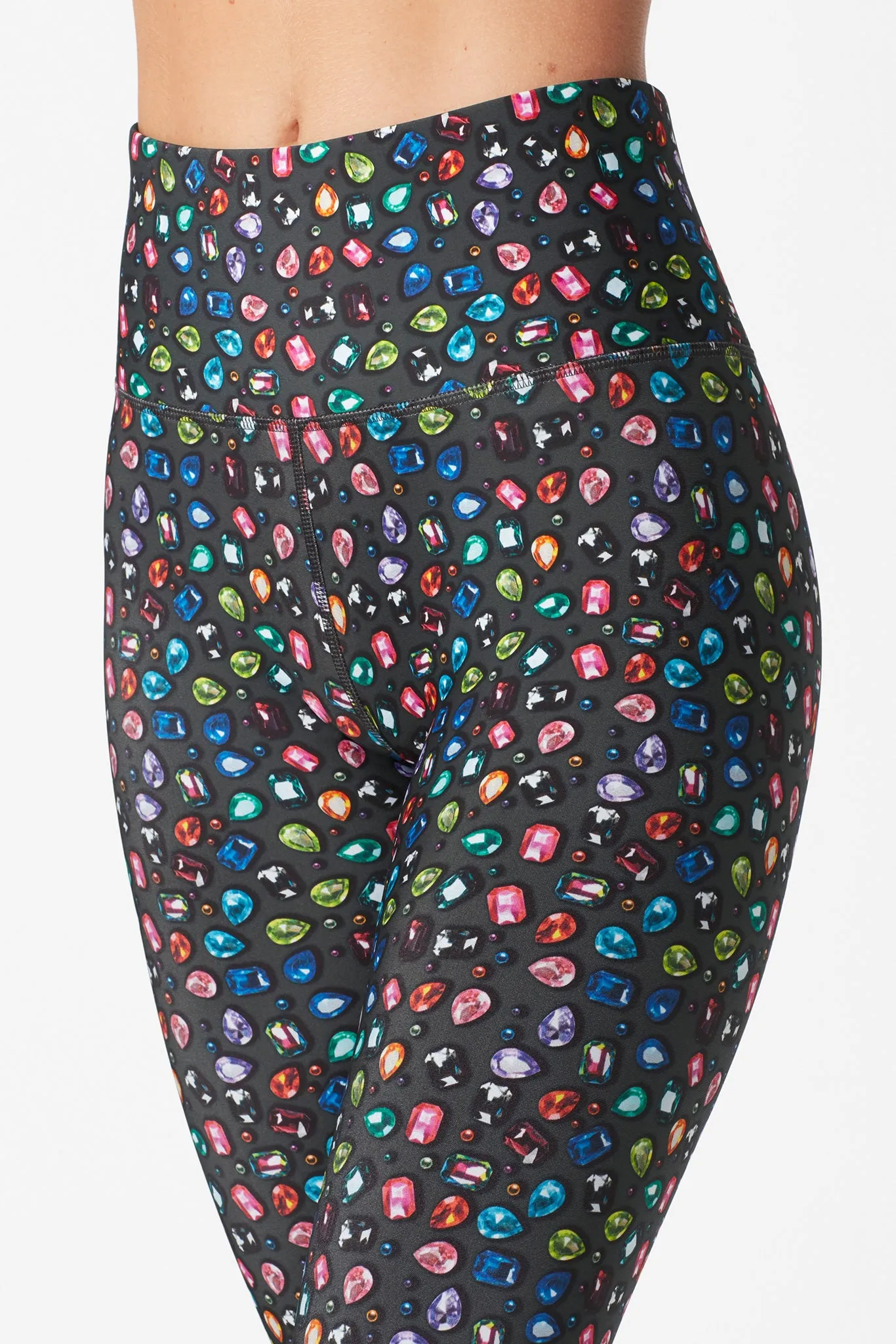 Black Gems DuoKnit Leggings for Optimum Style