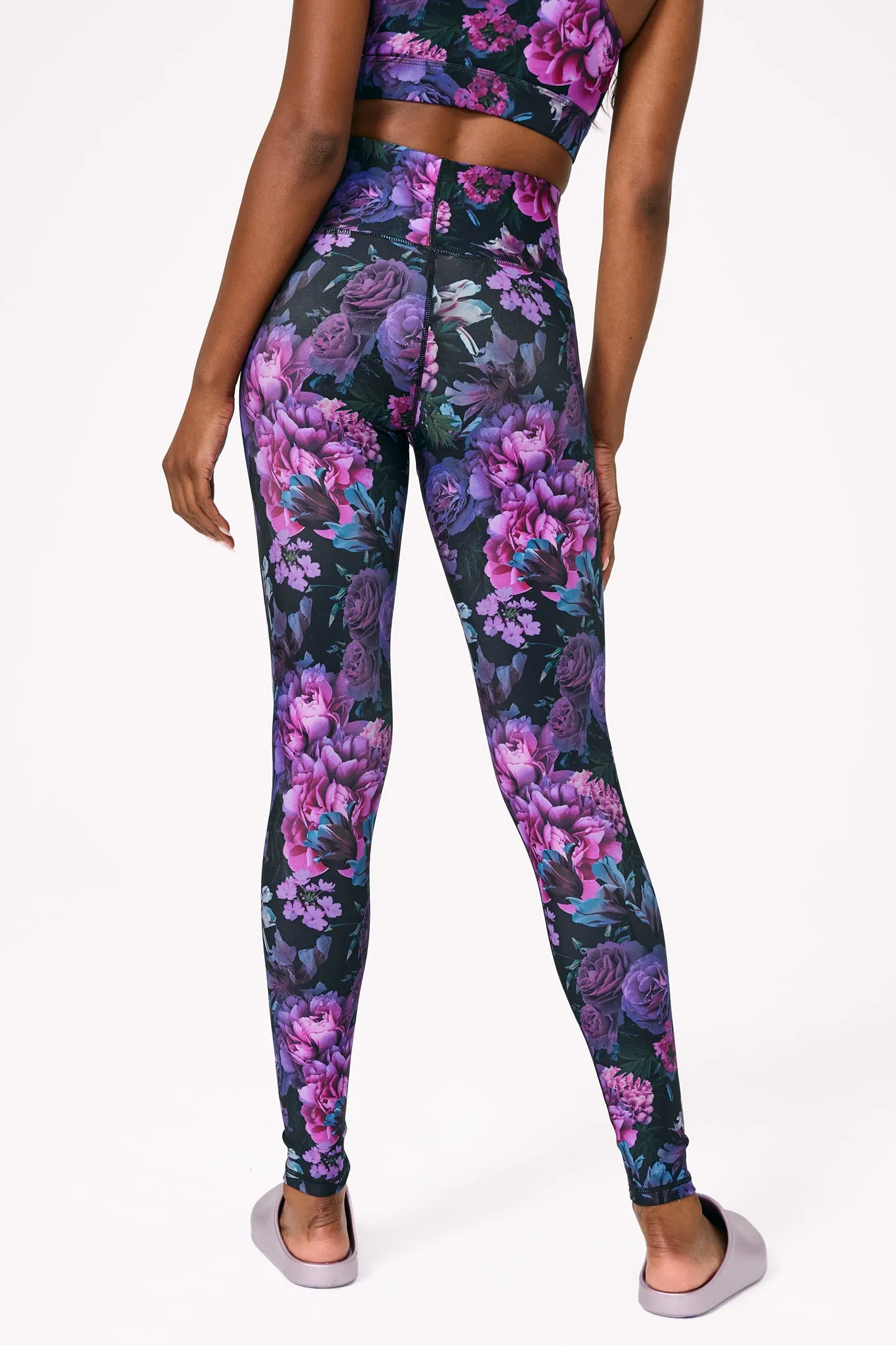 DuoKnit Leggings in Floral Noir