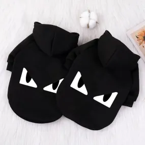 Fashion Designer Printed Dog Hoodies and Sweaters for Autumn Winter - Outdoor Large Dog Pet Coats for Labrador and French Bulldog