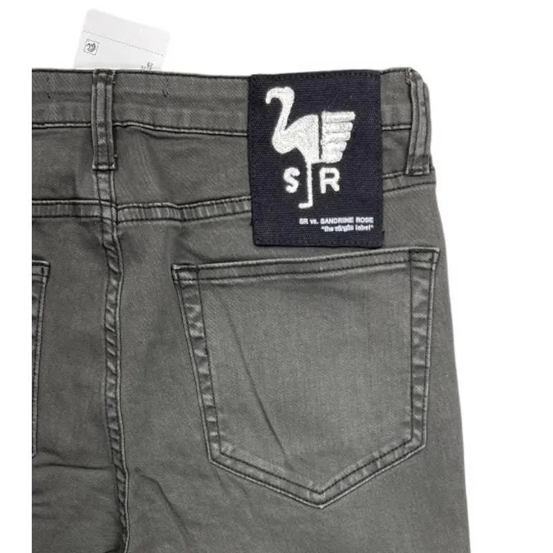 Free People x Sandrine Rose Super Flare Jeans Denim Pants Size 25 Charbon New