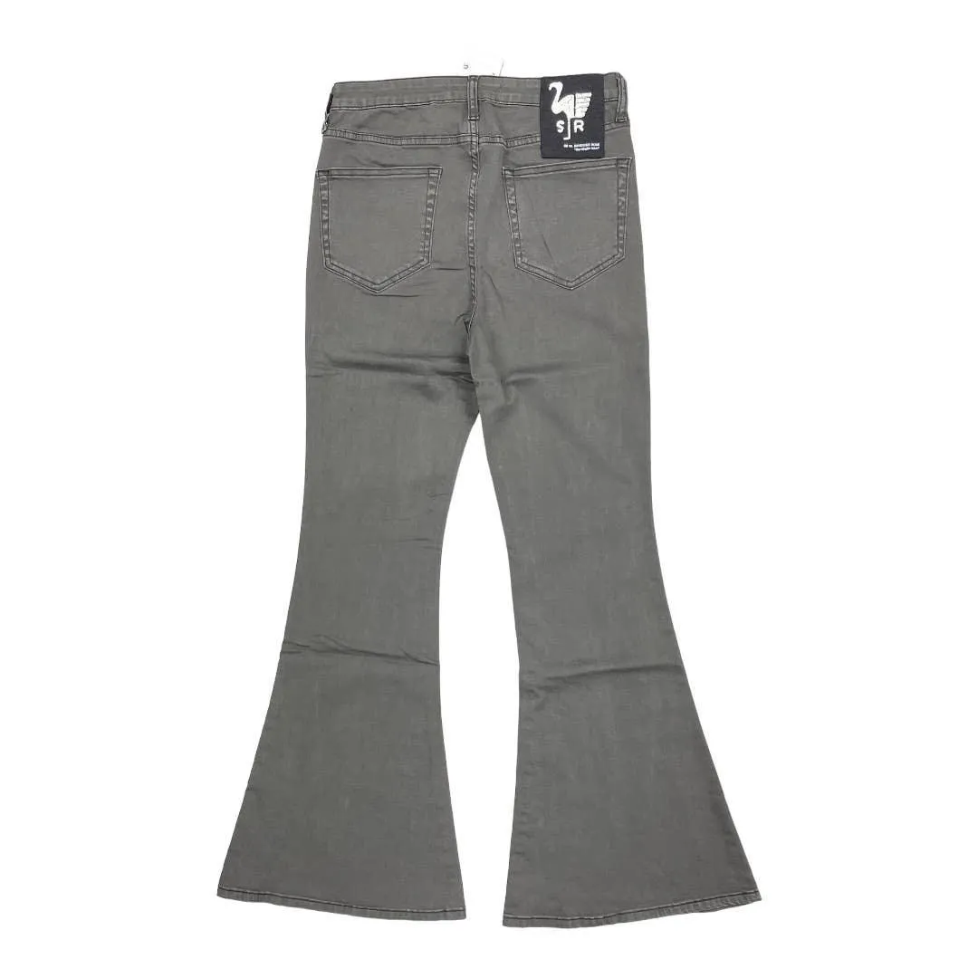 Free People x Sandrine Rose Super Flare Jeans Denim Pants Size 25 Charbon New