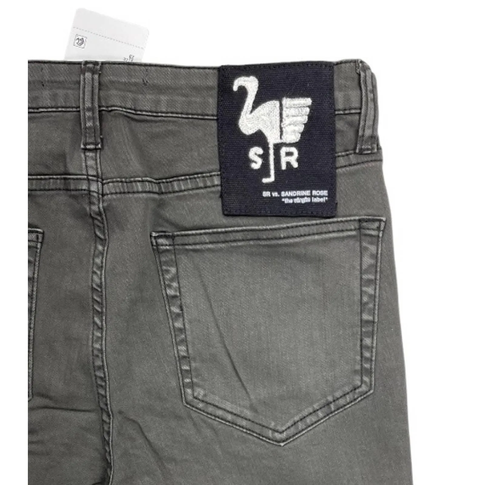 Free People x Sandrine Rose Super Flare Jeans Denim Pants Size 28 Charbon New