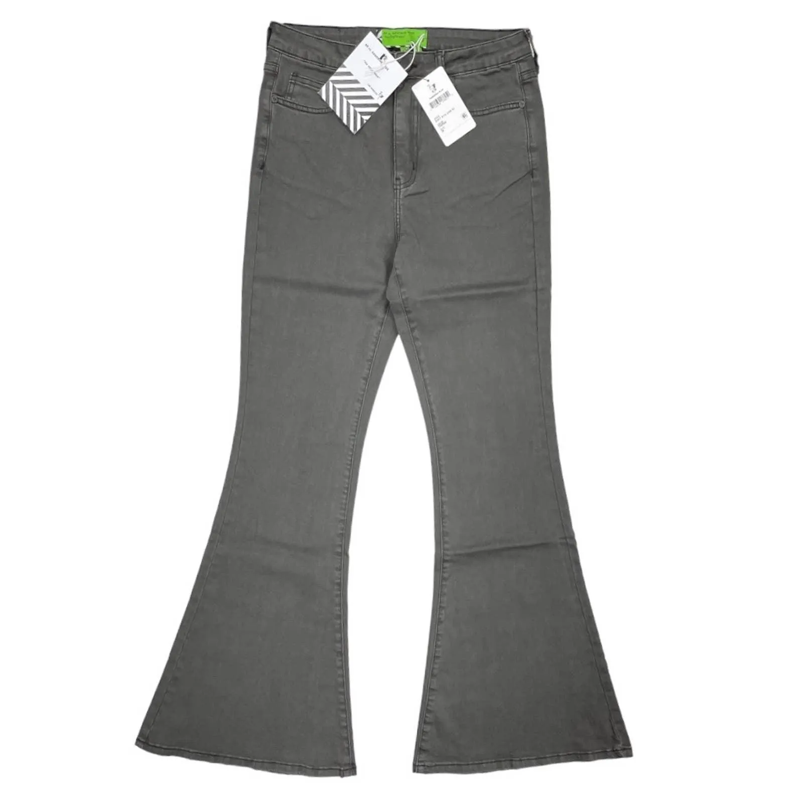 Free People x Sandrine Rose Super Flare Jeans Denim Pants Size 28 Charbon New