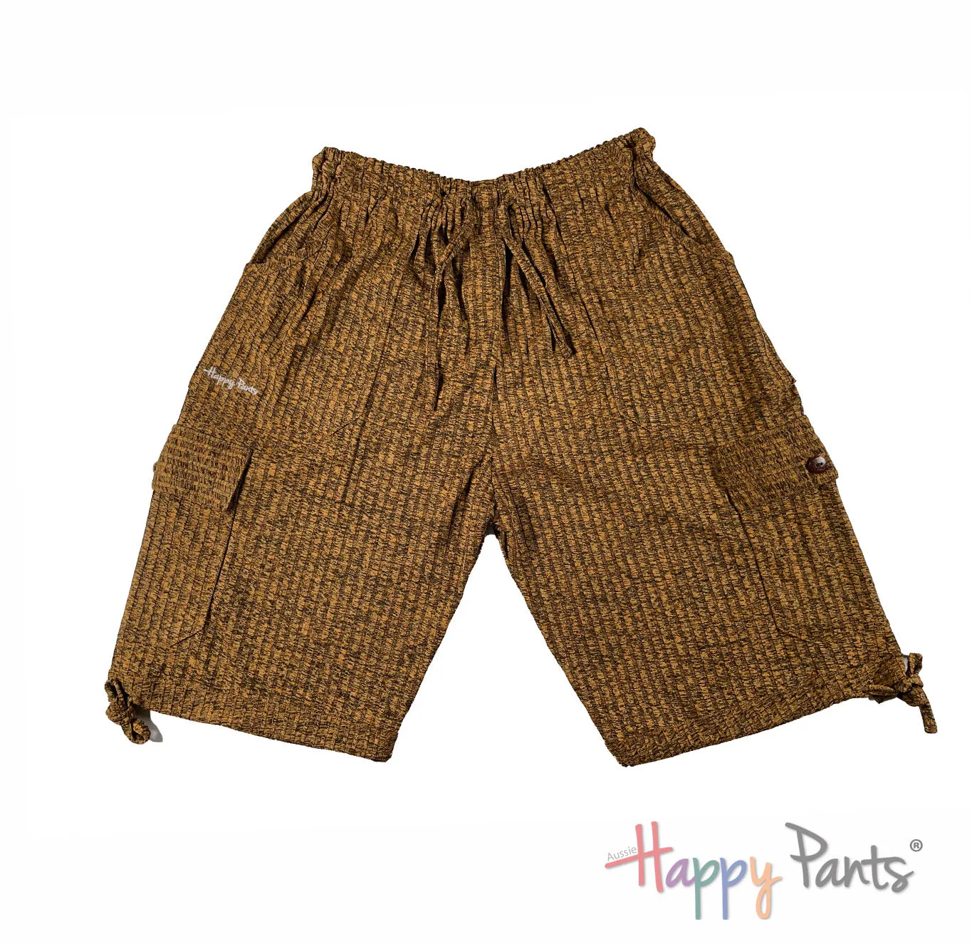Golden Beehive Long Shorts