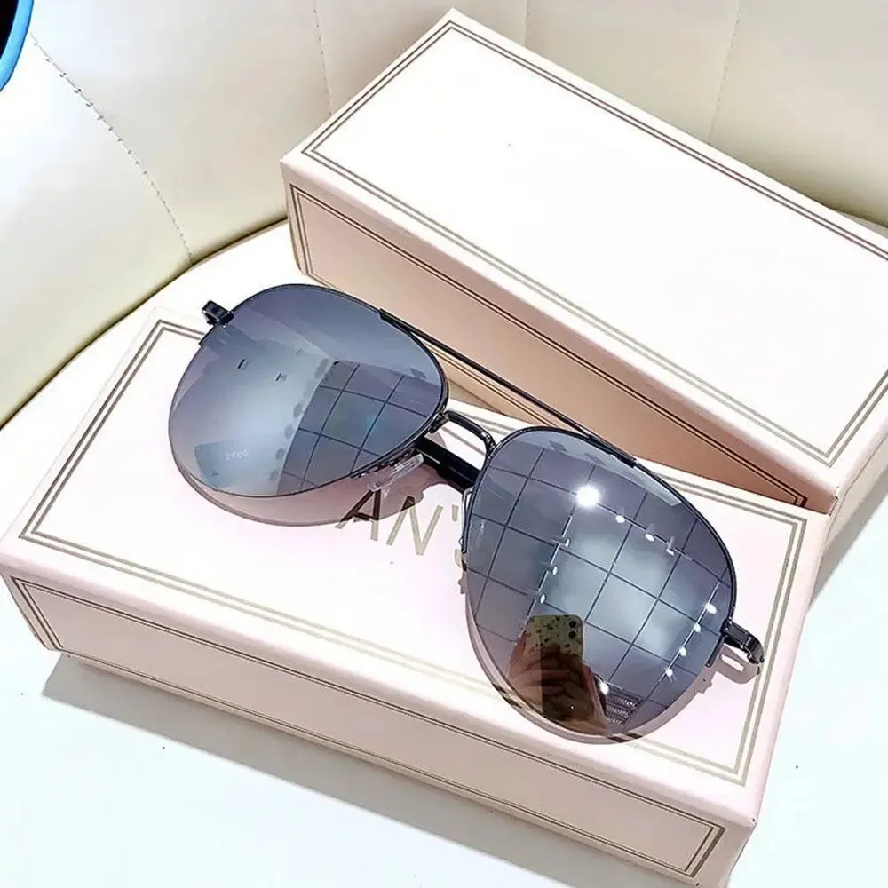 Gradient Sunglasses Trendy Big Frame Pilot Sun Glasses Cycling Driving Shades UV400 Protection Eyewear