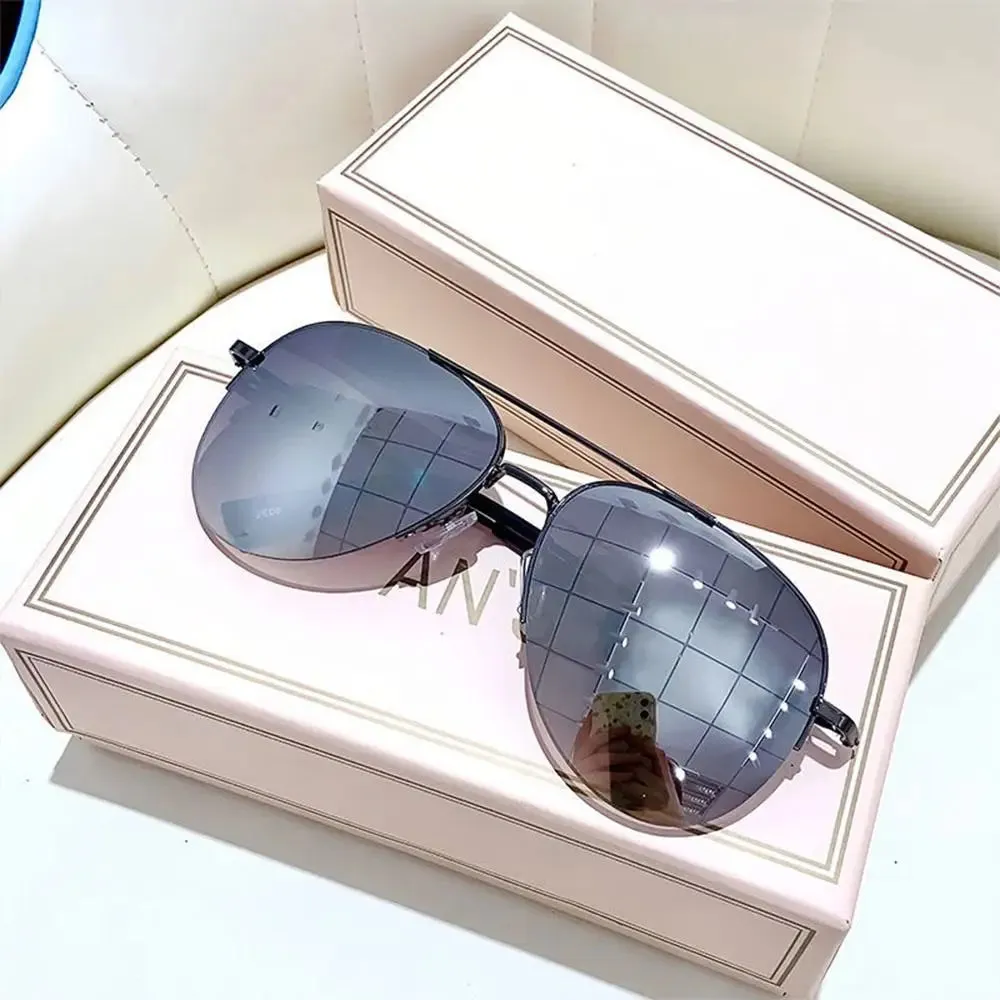 Gradient Sunglasses Trendy Big Frame Pilot Sun Glasses Cycling Driving Shades UV400 Protection Eyewear