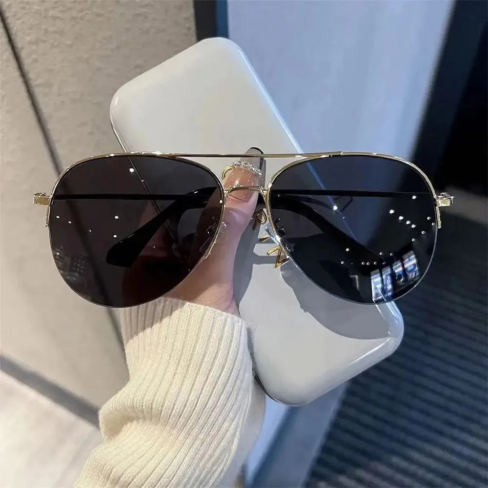 Gradient Sunglasses Trendy Big Frame Pilot Sun Glasses Cycling Driving Shades UV400 Protection Eyewear