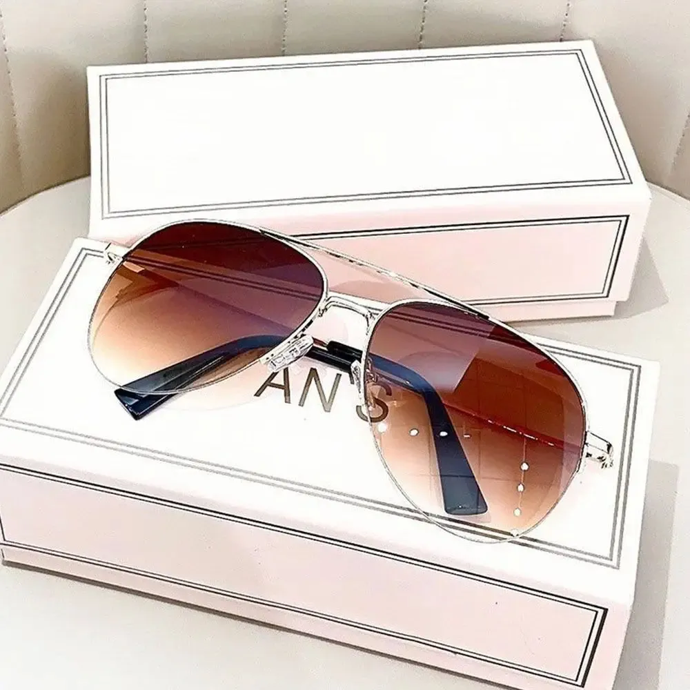 Gradient Sunglasses Trendy Big Frame Pilot Sun Glasses Cycling Driving Shades UV400 Protection Eyewear