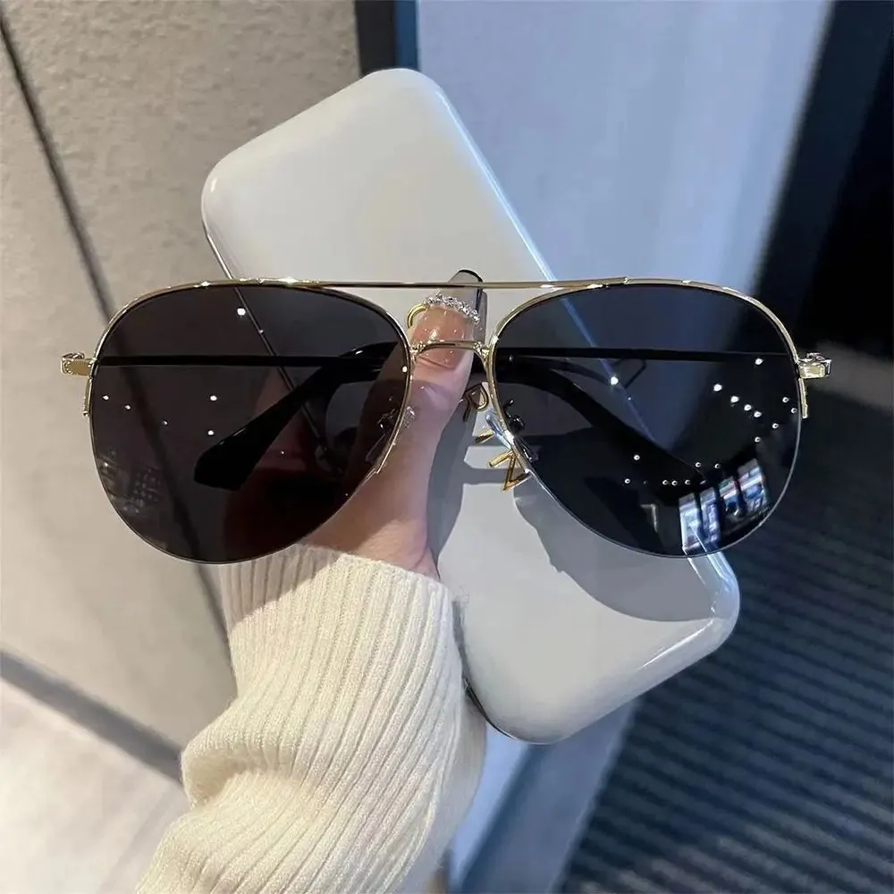 Gradient Sunglasses Trendy Big Frame Pilot Sun Glasses Cycling Driving Shades UV400 Protection Eyewear