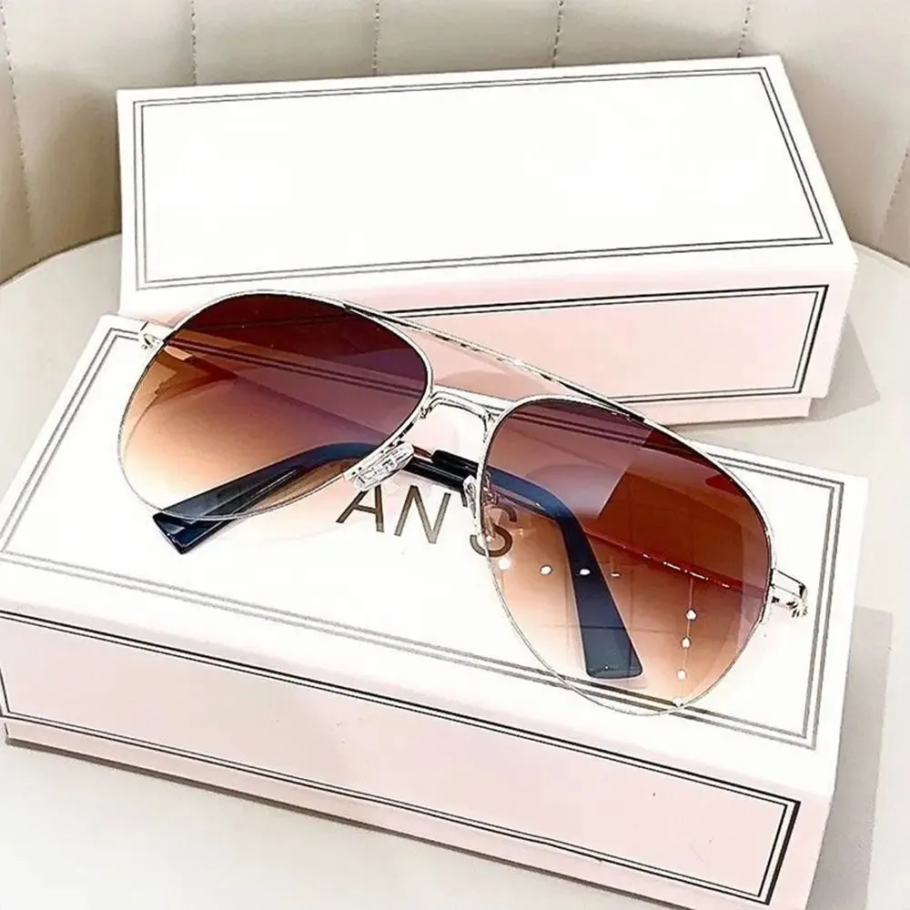 Gradient Sunglasses Trendy Big Frame Pilot Sun Glasses Cycling Driving Shades UV400 Protection Eyewear