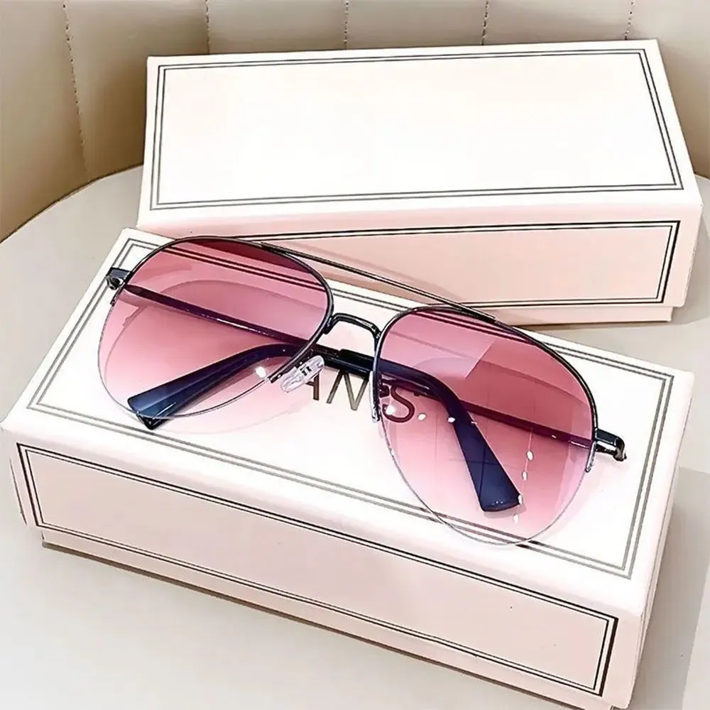 Gradient Sunglasses Trendy Big Frame Pilot Sun Glasses Cycling Driving Shades UV400 Protection Eyewear