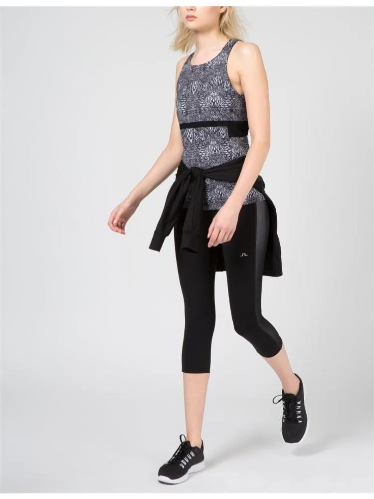 J.Lindeberg Womens Maja Printed Tech Polyamide - PRINTED BLACK