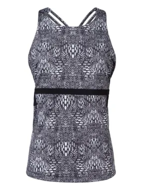 J.Lindeberg Womens Maja Printed Tech Polyamide - PRINTED BLACK