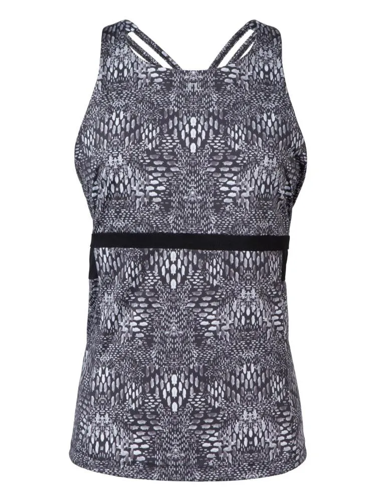 J.Lindeberg Womens Maja Printed Tech Polyamide - PRINTED BLACK
