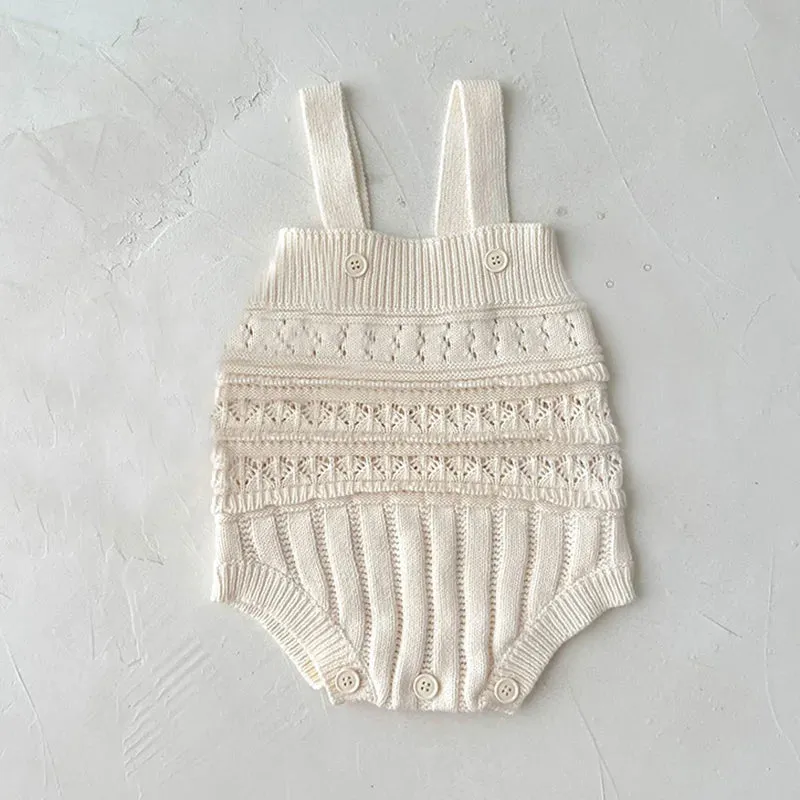 Knitted Baby Girls Suit - 3PCS Outfits Set