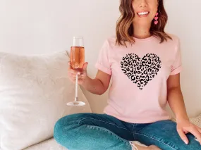 Leopard Heart Tee