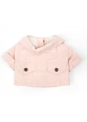 LIGHT PINK & WHITE COTTON JACKET