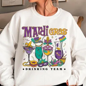 Mardi Gras Drinking Sweatshirts