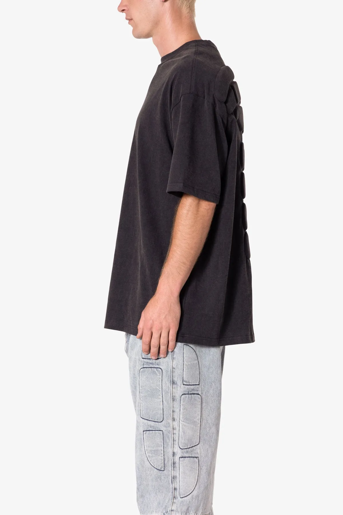Black Moto Padded T-Shirt