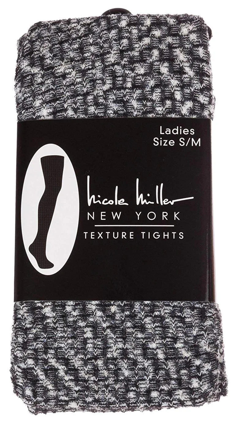 Nicole Miller Waffle Textured Footed Tight for Women
