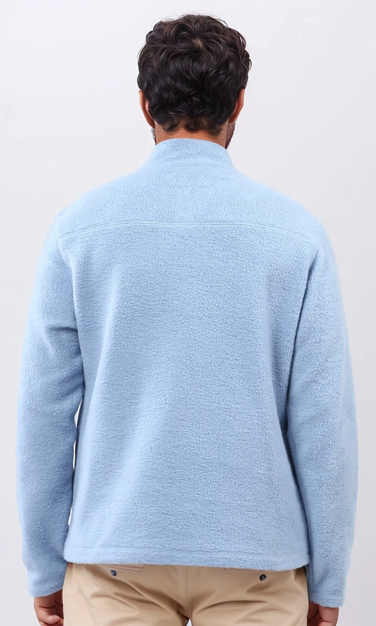 o202895 - Winter Long Sleeves Hoodie Neck - Sky Blue