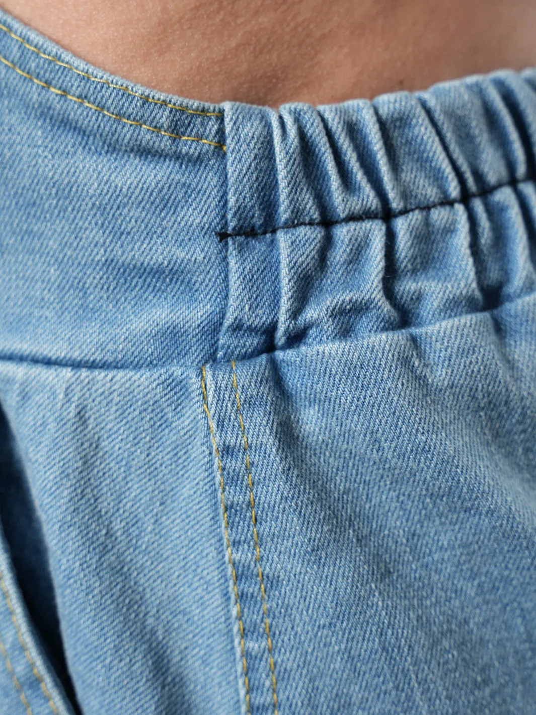 Oversized Light Denim Jumpsuit