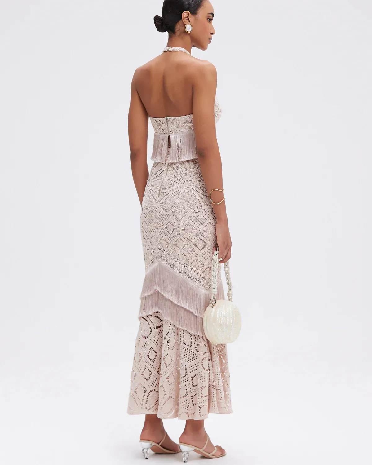 PatBo Flower Crochet Skirt