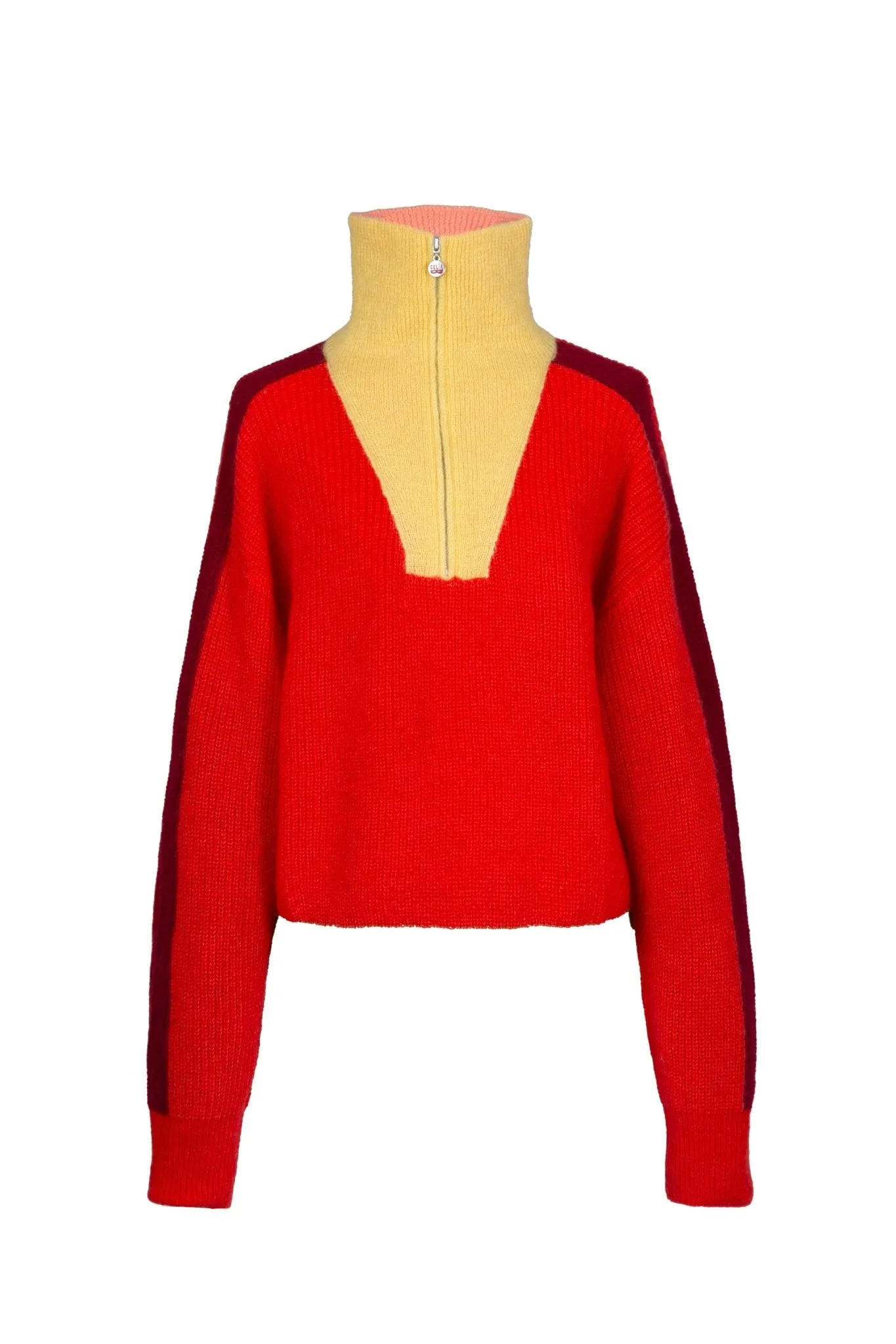 Peony sweater red