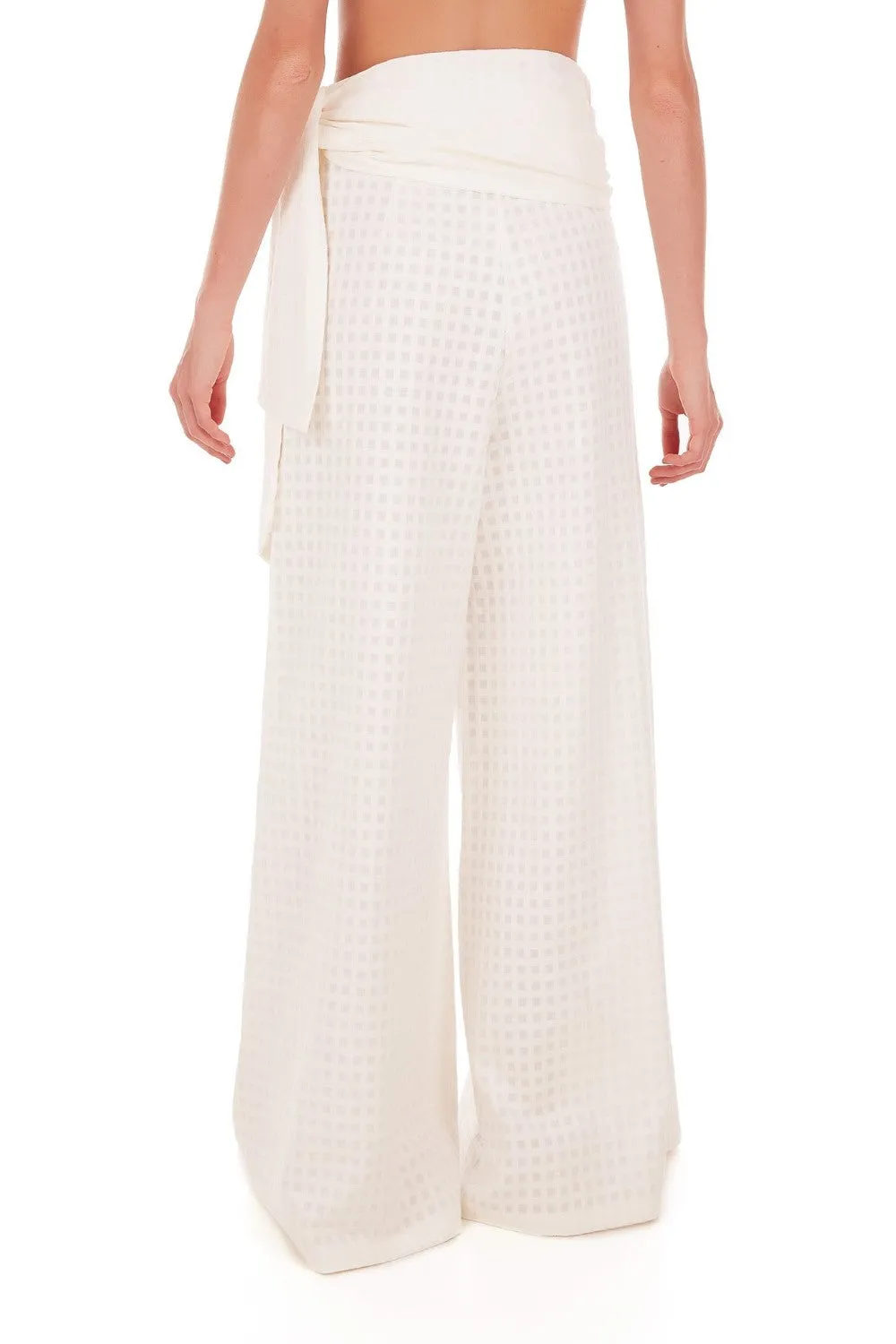 Porto Wide Leg Pants with Sash