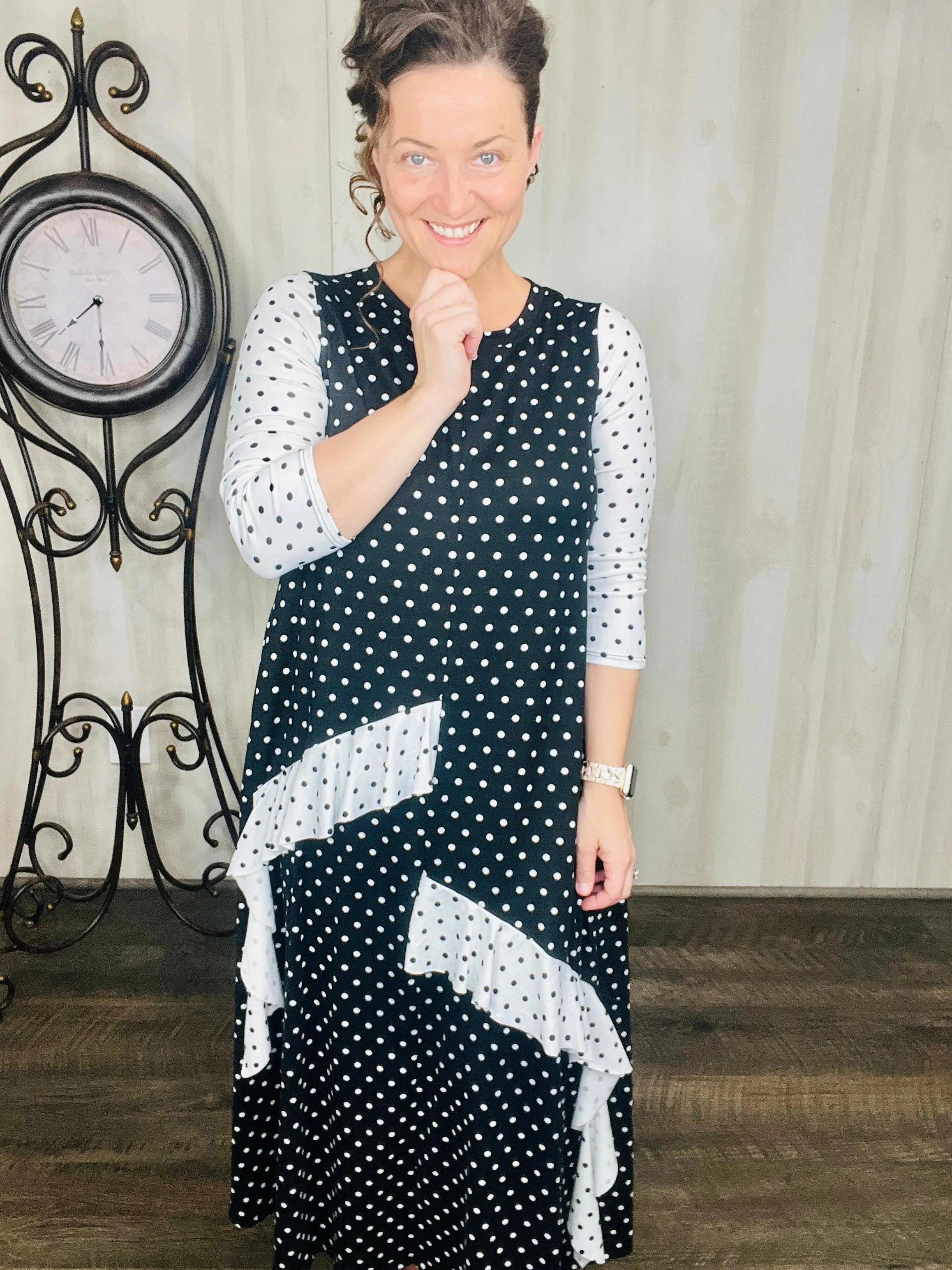 "Mix It Up" Polkadot Dress