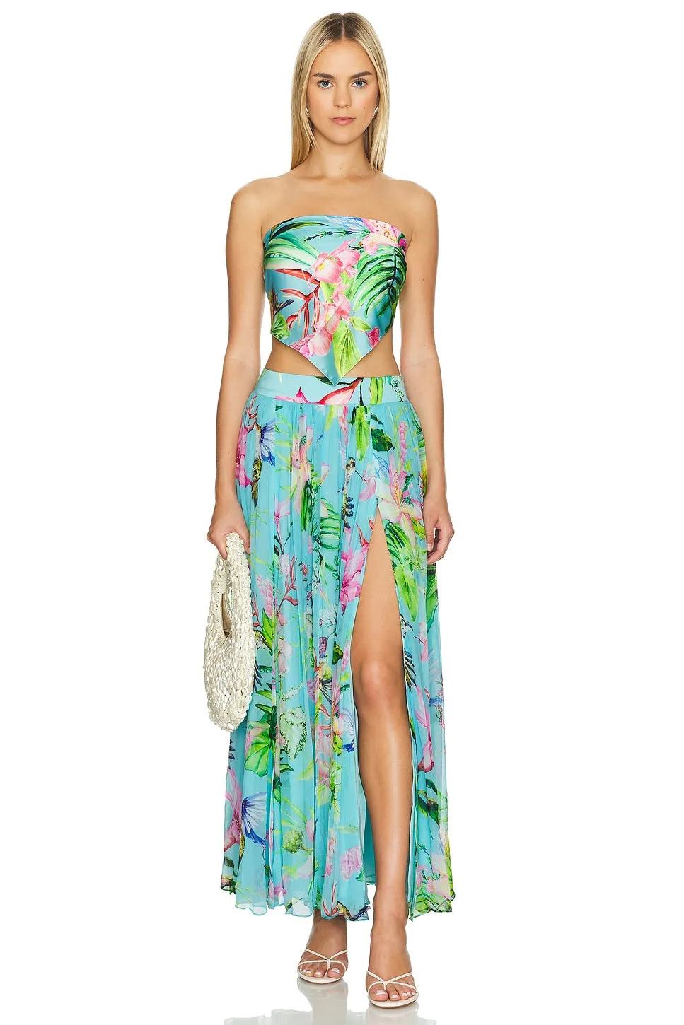 Rococo Long Skirt Flower