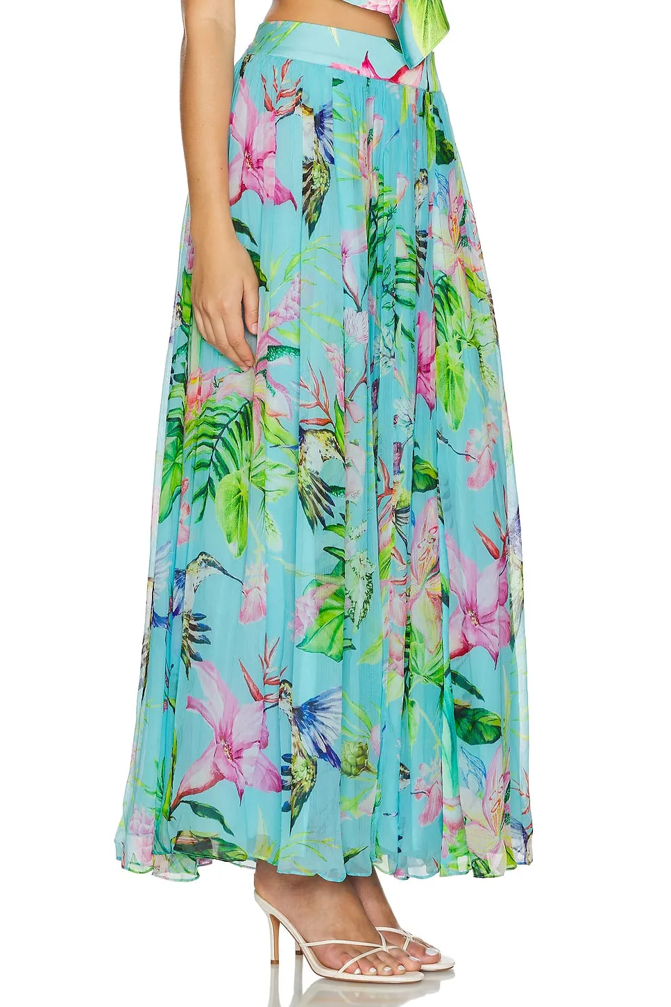 Rococo Long Skirt Flower