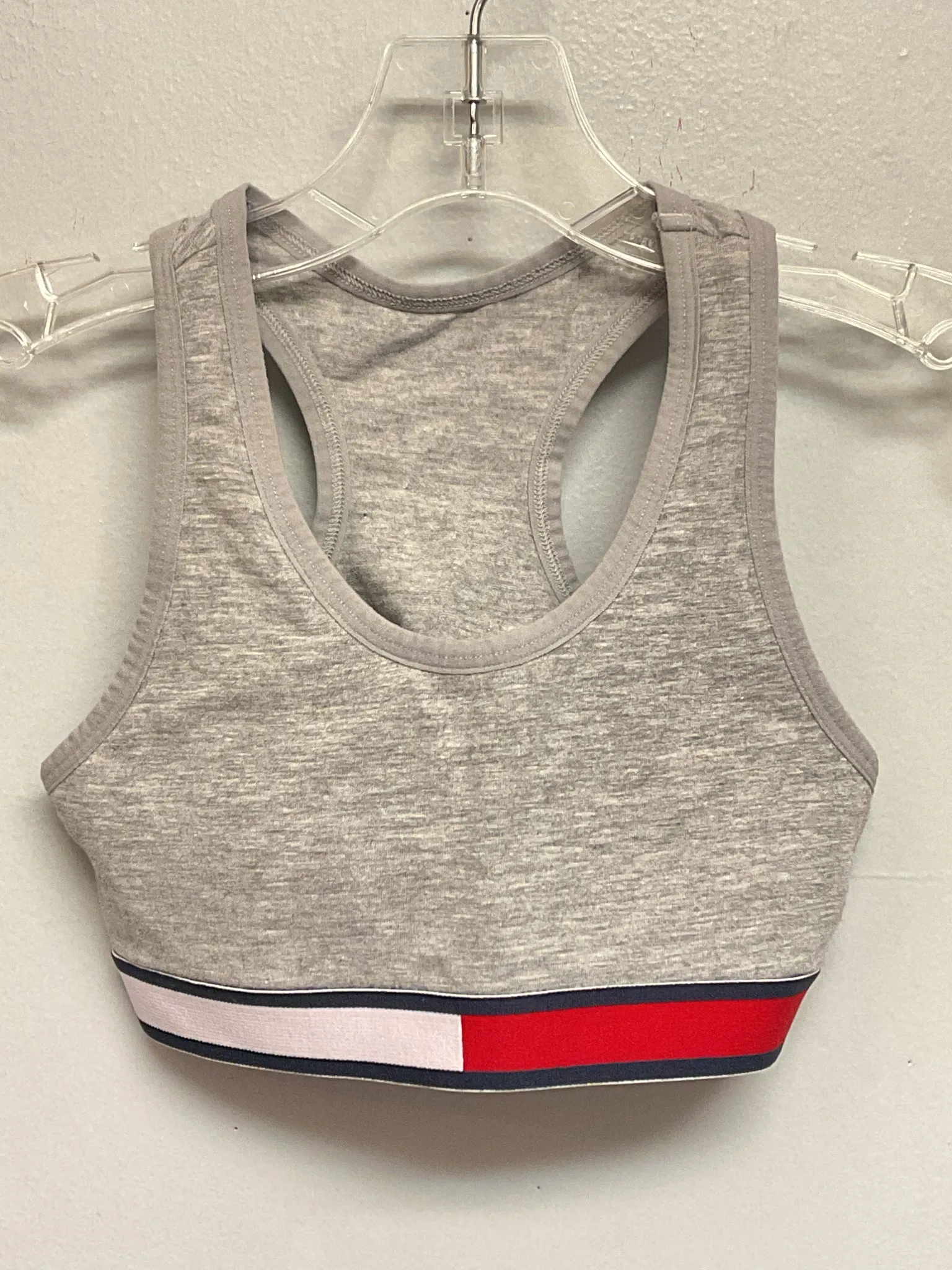 Tommy Hilfiger Size 8 Gray Cotton Girls Work-Out Tops