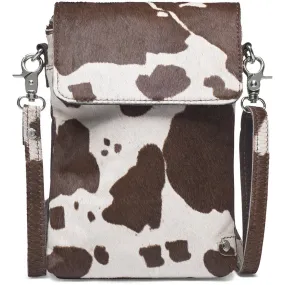 Trendy cow mobilebag / 16398 - Brown