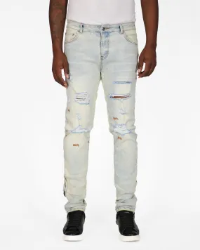 Trinity Kays Kulture Namib  Men's Ankle Zipper Skinny Jeans
